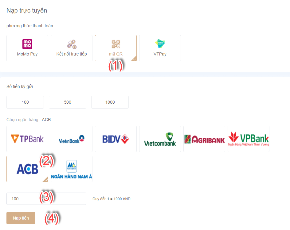 quét mã qr nạp tiền 84vn